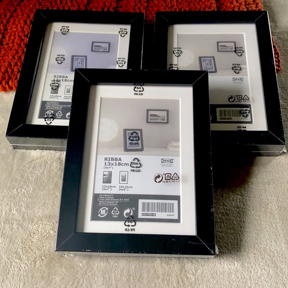 IKEA Accents New Ikea Ribba 5x7 Sealed Photo Frames Set Of 3 Poshmark